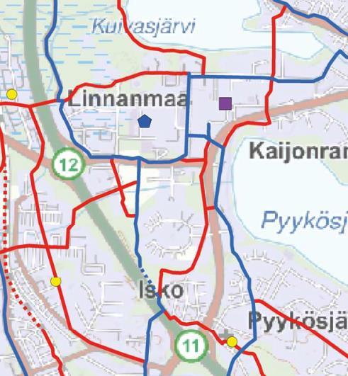 Kävely, pyöräily ja joukkoliikenne Kampusalueella työskentelee ja opiskelee tulevaisuudessa yhteensä noin 20 000 henkilöä, joista suuri osa kulkee kampukselle alueen ulkopuolelta.