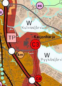 Uuden Oulun yleiskaava Kaupunkikehittämisvyöhyke 2, kaupunkikäytävät Vyöhykettä kehitetään toiminnoiltaan monipuolisena, kaupunkikuvaltaan urbaanina, vehreänä ja tiiviinä sekä korkealaatuiseen