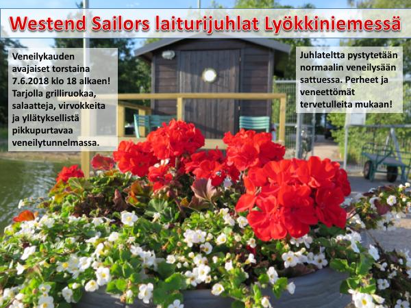 30 Koko perheen laiturijuhla torstaina 7.6 klo 18 alkaen Vuokrasopimusten jättöaika päättyy 15.6 IV katsastus torstaina 14.6 klo 17.00-19.00 Katsastusaika päättyy 30.