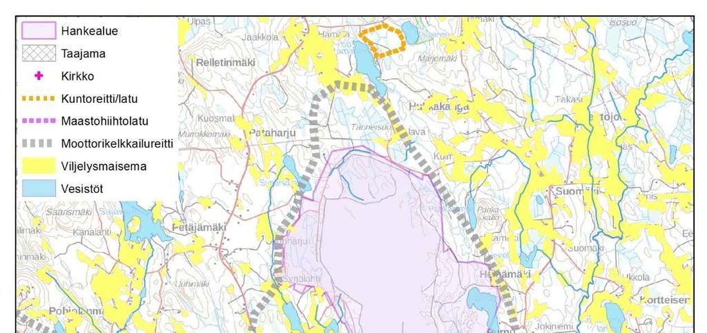 kompleksina. Kaivosalueen ympäristön maisemaa hallitsevat pelto- ja metsäkuviot sekä ympäristön lukuisat vesistöt.