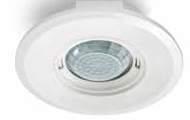ANTURIT LÄSNÄOLO-/LIIKEILMAISIMET KNX PD-FLAT 360i/8 RW KNX Tilausnimike Tilausnro E-nro EAN-nro - KNX Kattoon upotettava design-läsnäoloilmaisin, jossa 360 :n tunnistusalue - Tunnistusetäisyyden