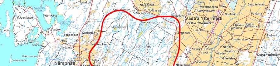 Suunniteltu tuulivoimapuisto sijaitsee noin kolme kilometriä Närpiön keskustasta luoteeseen ja etäisyyttä hankealueelta lännessä sijaitsevalle rannikolle on lyhimmillään muutama