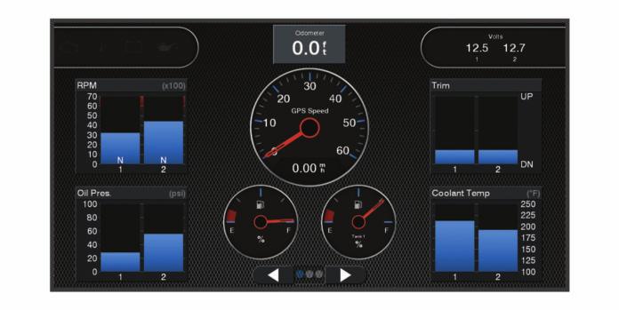 Mies yli laidan- ja SOS-hätäkutsut karttaplotterista Kun karttaplotteri on liitetty Garmin NMEA 2000 yhteensopivaan radioon ja merkitset SOS- tai mies yli laidan -sijainnin, radio näyttää