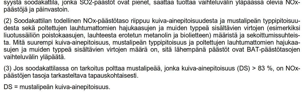 (havupuulle) ja hiukkaspäästöt