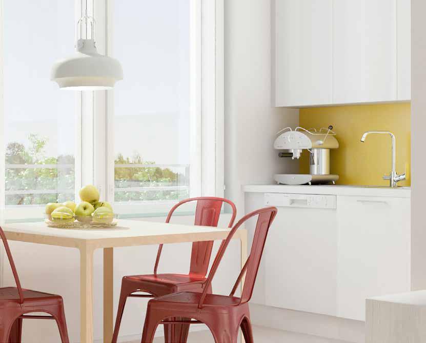Skanska Design Joy Keittiö on kodin sydän. Design-mallistojen vaihtoehtoisia materiaaleja yhdiste lemällä luot oman tyylisi mukaisen kokonaisuuden.