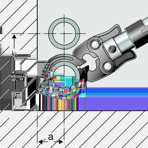 185 185 200 215 Puristaminen putken ja seinän välissä d 64,0 76,1 88,9 108,0 a [mm] 110 110 120 135 b [mm] 185 185