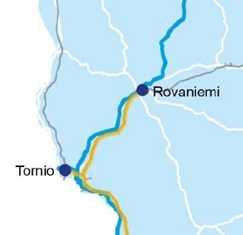 vilkkain lentoasema, Kittilä, ei ole lähelläkään runkoverkkoa Kemijärven puuterminaali ei ole ratojen eikä teiden runkoverkon piirissä Tulevat kaivokset: