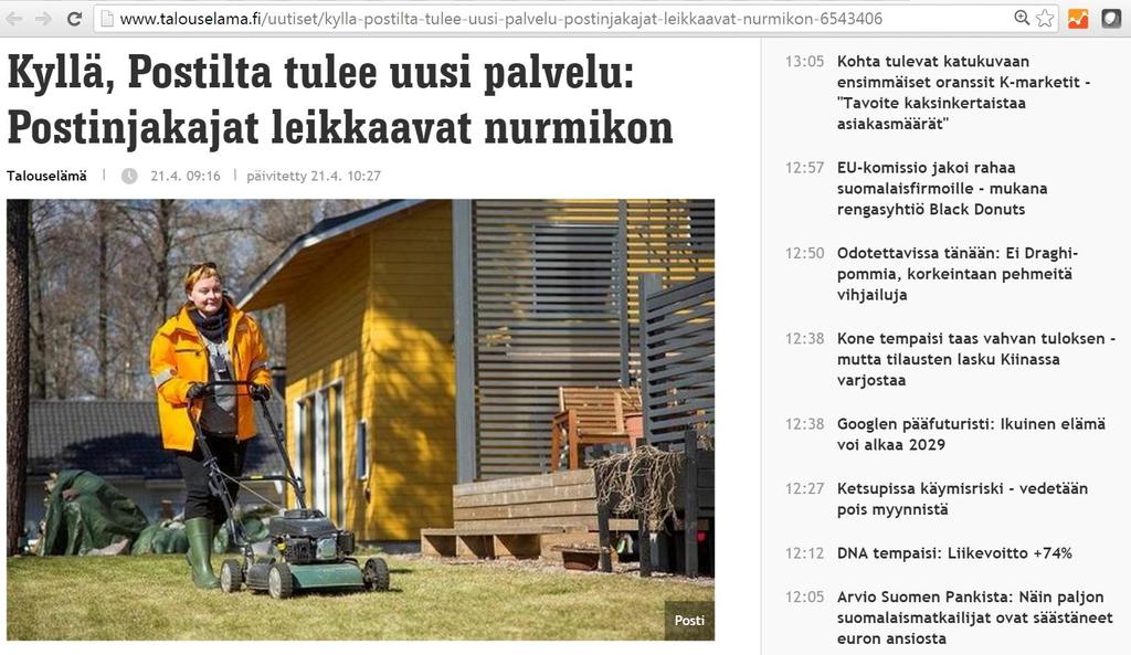 Pientä muutosta