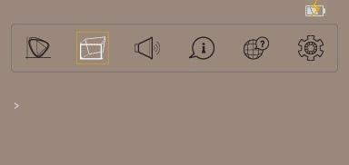 PROJEKTORIN KÄYTTÖ Näyttövalikko Display Display mode Brightness Display Mode (Näyttötila) Erilaisille kuvatyypeille on valmiiksi asetettuja optimoituja asetuksia.
