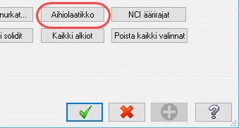 Dynaaminen jyrsintä 6: Dynaaminen OptiRouhinta Nimeämisestä on hyötyä erityisesti silloin, kun kappaleessa on useita aihiomallioperaatioita. 4.