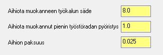 Dynaaminen jyrsintä 4: Dynaaminen profiilirata Lähestymisetäisyys 5.0.