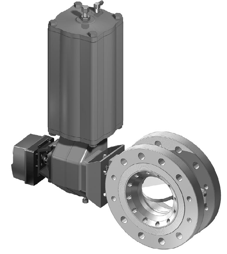 NELDISC Metallitiivisteinen kolmoisepäkeskeinen läppäventtiili