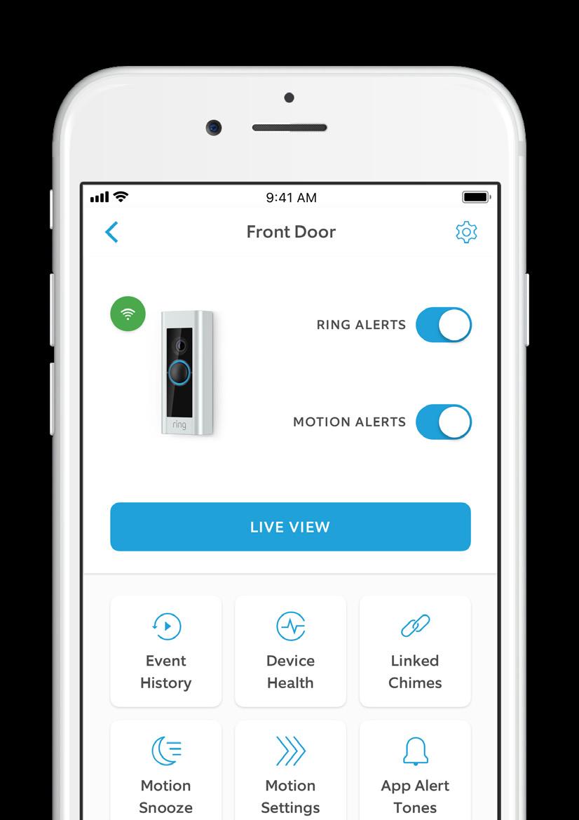 6. Ring Video Doorbell Pro - ovikellosi käyttäminen Napsauta Ring Video Doorbell Pro Ringsovelluksessa katsellaksesi sen