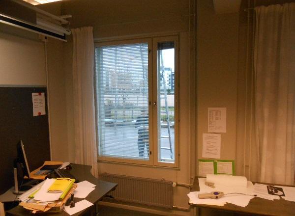 kulmauksessa ilmavuoto, alipaineistuksen jälkeen ulkoseinän ja