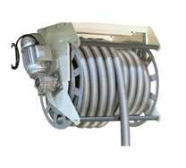 letkun pituus 18 metriä / Ø 32mm (sisältyy hintaan) seinäasennus IP44 230V / 50Hz moottori 90W (0,41A) ohjataan kahdella kytkimellä letku ylös/alas.
