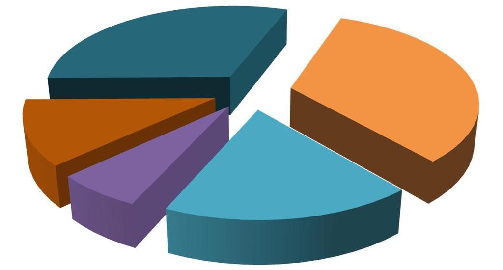 Muut toimintatuotot; 944 000 ; 33 % Toimintatuotot Myyntituotot; 486 100 ; 17 % Vuokratuotot; 582 700 ; 21 % Tuet ja avustukset; 392 100 ; 14 % Maksutuotot; 422 000 ; 15 % Muut