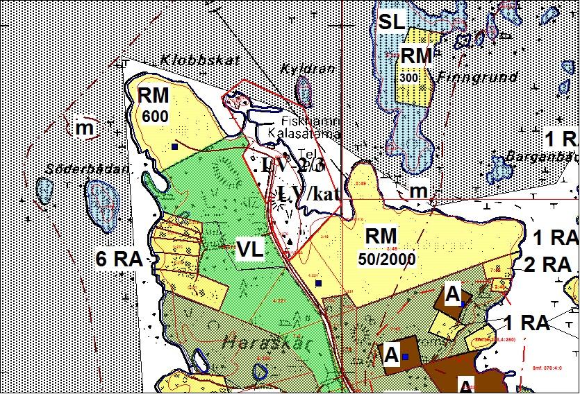 5.3 Yleiskaava 4 Klobbskatanin alueen rantoja koskeva rantaosayleiskaava on vahvistunut 9.11.2000. Ranta-asemakaava koskee RM aluetta. Kuva 3. 5.4 Asemakaava 5.5 Rakennusjärjestys 5.