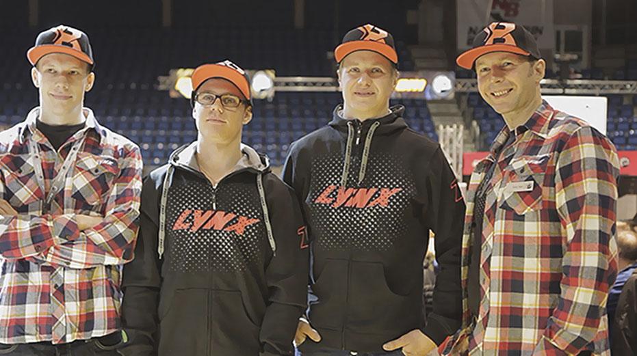 RACING RACING Lynx Racing Team koostuu Pohjoismaiden snowcross-eliittiin jo vuosia kuuluneista kuskeista.