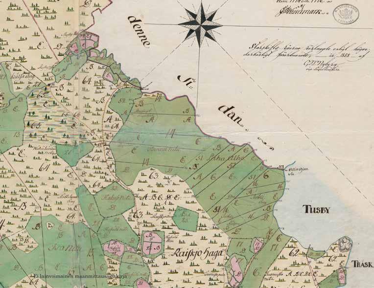 Lassilan nykyinen talonpaikka on ollut peltoa ja niittyä sekä hakamaata 1700-luvun lopulla.