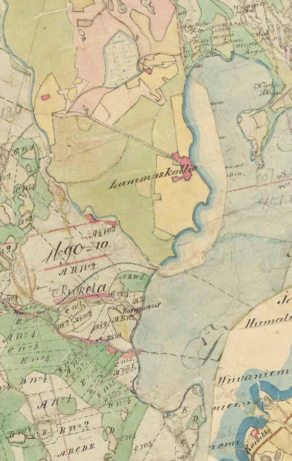 Ruskela; Egokarta med delningsinstrument 1771-1773 (B49i:7/1-4). KA.