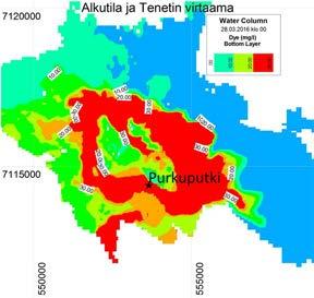 jakaumakuvissa pitoisuusskaala on 3.