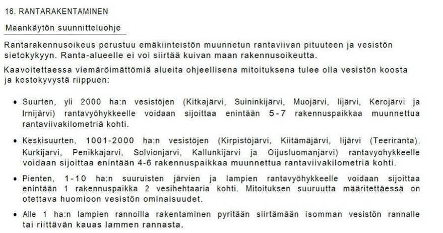 ja sen lähistöä koskien Pohjois-Pohjanmaan