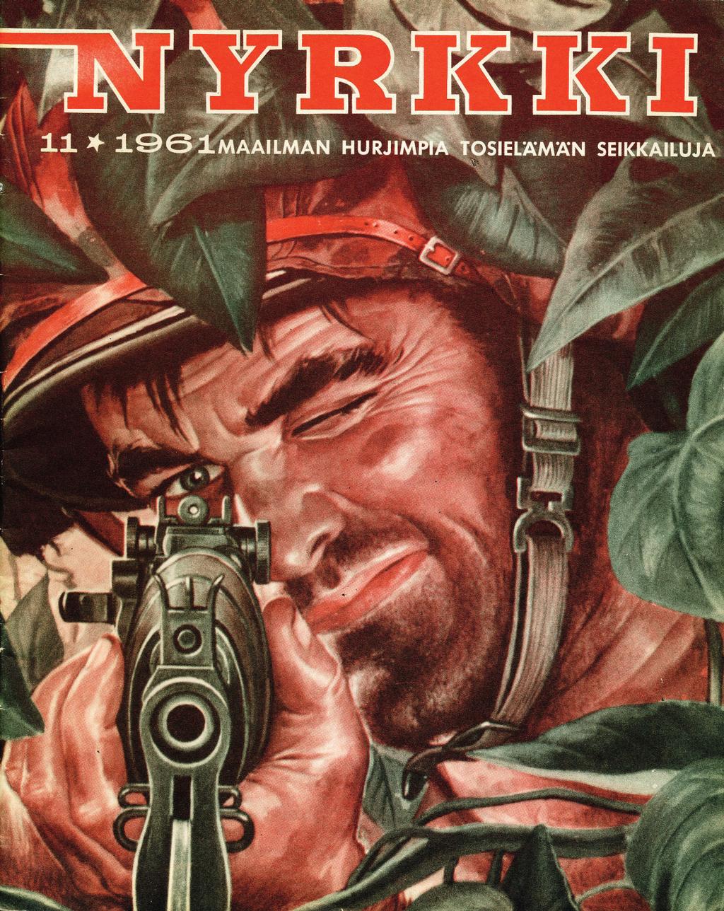 sota-aikana Tiedotuskomppanian TK-piirtäjä ja hänen vaikuttavista sotapiirroksistaan koottiin 1943 keräilijöiden himoitsema kuvasalkku Vainolaista vastaan.
