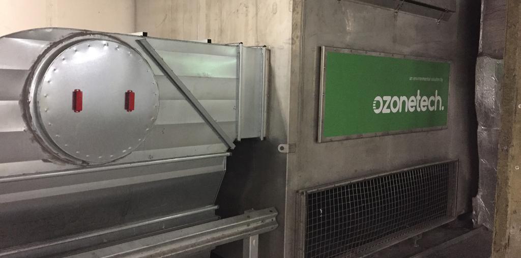 Tehokas hajujen poisto, monta poistopistettä, Ozonetechin insinöörien alusta alkaen itse suunnittelema.