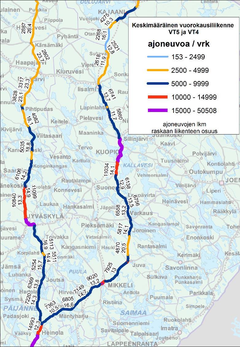 Tierekisteri / Liikenneviraston paikkatietoaineistot
