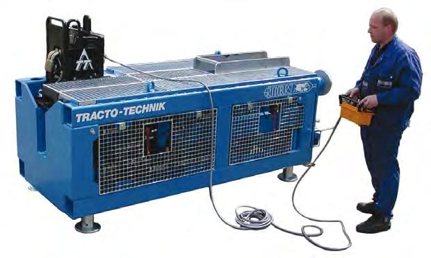 GRUNDOBURST 2500G GRUNDOBURST-Lafette 2500G käyttövoimana hydrauliikkayksikkö TT B 250 Tankoteline 2500 G työntötankojen koko Ø 140 mm,