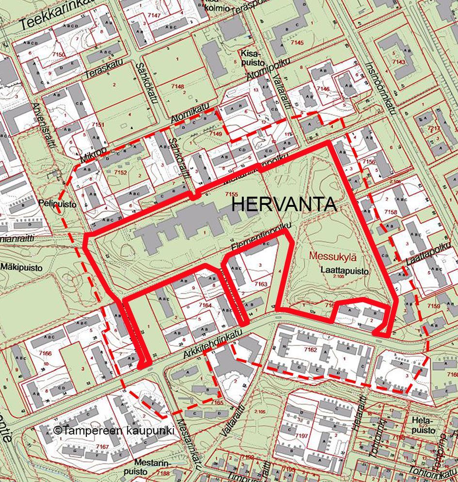 TAMPEREEN KAUPUNKI 5.11.2018 ETELÄ-HERVANNAN KOULU, MEKANIIKANPOLKU 9, Asemakaava nro 8687 Diaarinumero: TRE: 1735/10.02.