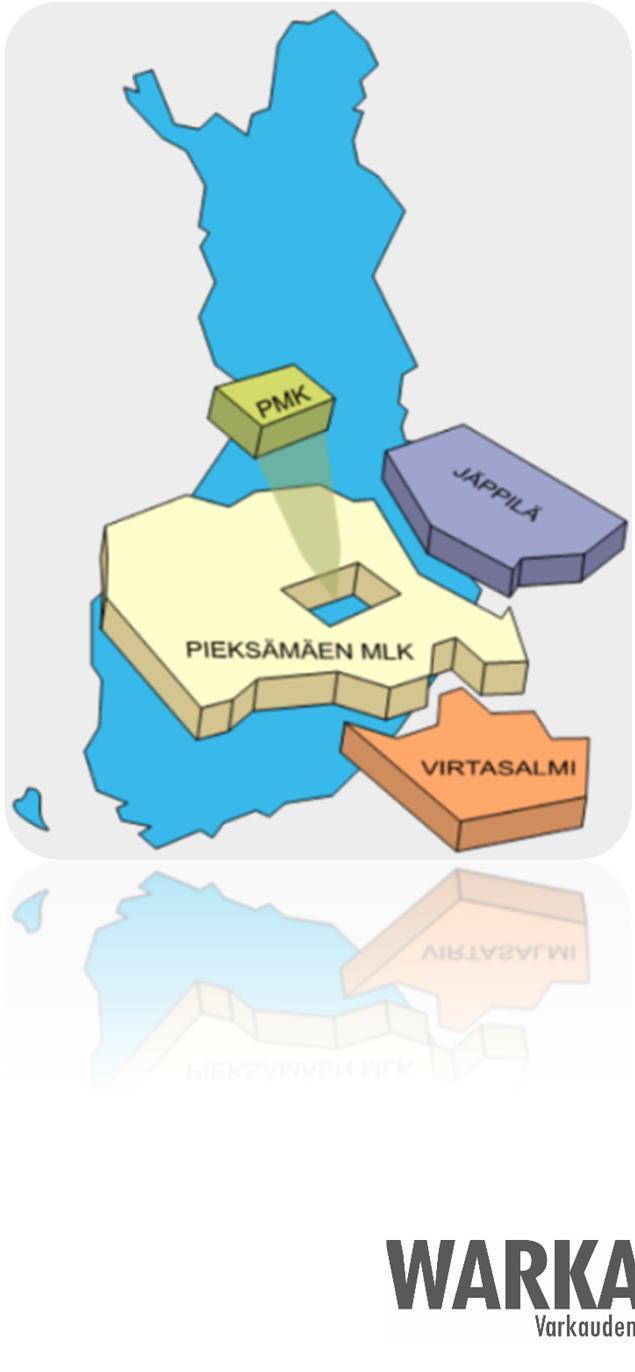 Pieksämäki kahden vaiheen liitoskunta 2004 Pieksämäen maalaiskunta, Jäppilä ja Virtasalmi liittyvät Pieksänmaan kunnaksi 2007 Pieksänmaa ja Pieksämäen kaupunki liittyivät