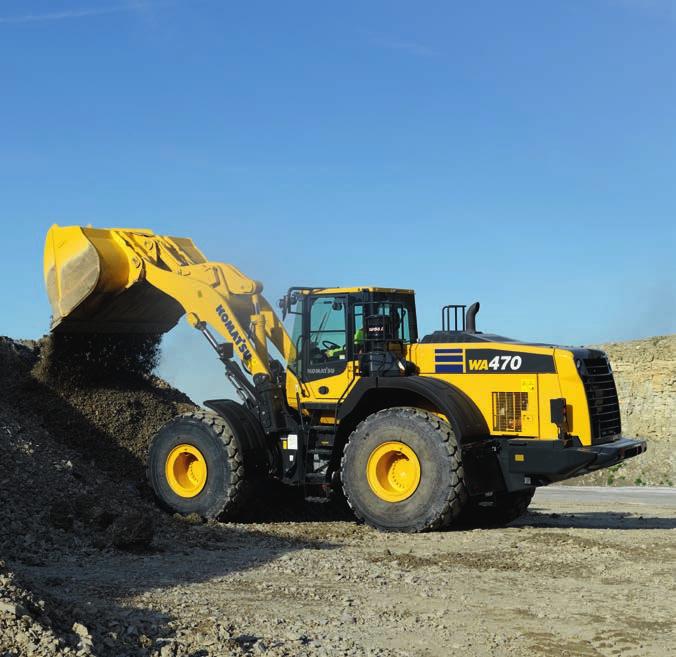 Tehokas ja ympäristöystävällinen Komatsu SmartLoader Logic WA470-8 kuormaajan moottorissa on täysin automaattinen Komatsu SmartLoader Logic ohjausjärjestelmä.