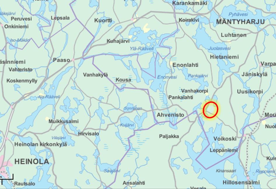 MÄNTYHARJUN KUNTA, WHD GÅRDIN RANTA-ASEMAKAAVA 1 1 PERUS- JA TUNNISTETIEDOT 1.