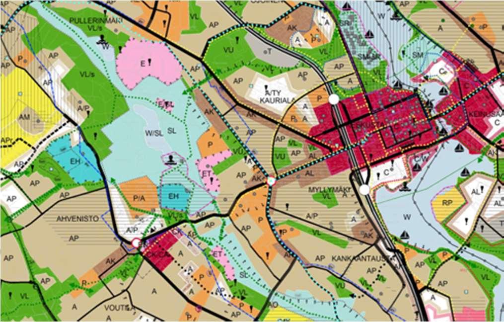 Valtakunnalliset alueidenkäyttötavoitteet ohjaavat maakuntakaavoitusta, ja niiden osalta kaava täyttää ainakin seuraavat kriteerit: Toimivat yhdyskunnat ja kestävä liikkuminen (alue on osa olevaa