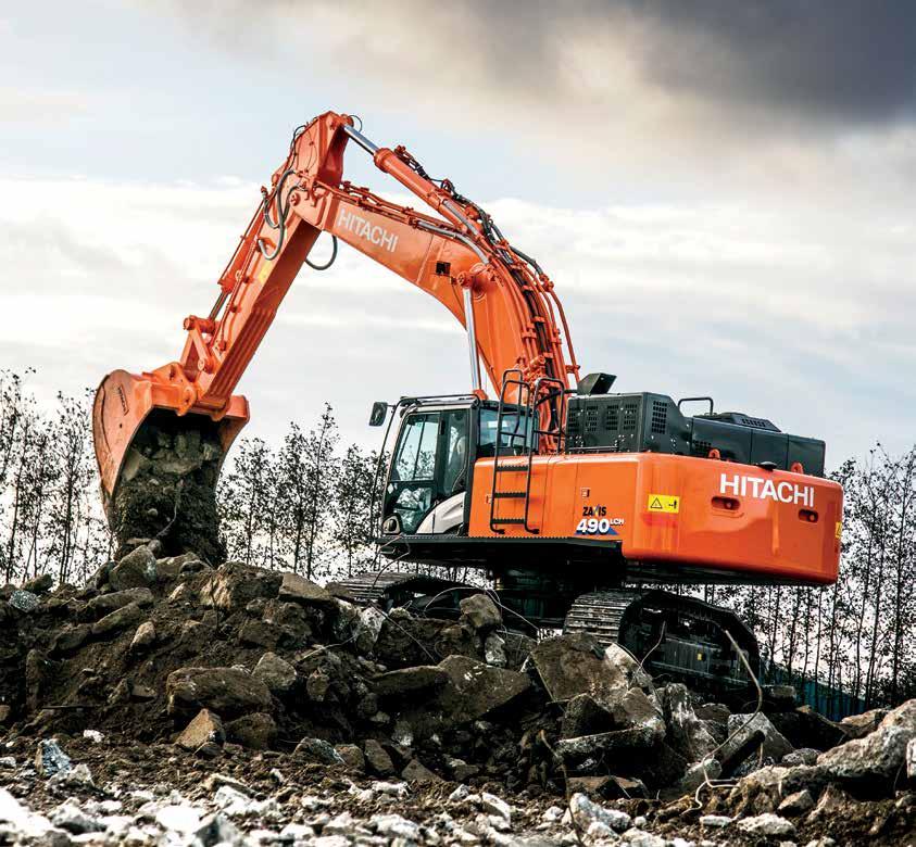 ZAXIS-6-sarja HYDRAULINEN KAIVUKONE Mallikoodi : ZX490LCH-6 Moottoriteho :