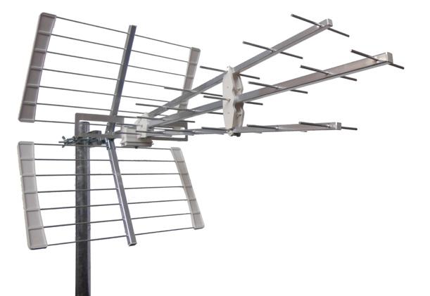 ANTENNIT MASTOSSA EB667LTE TV-antenni UHF kanavat 21-48 41-elementtiä vahvistus 17,5 dbi pituus 1960 mm 45B5G TV-antenni UHF kanavat 21-48 41-elementtiä ICE