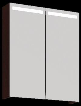 Tummanruskea Mido SP-5162-FI Kylpyhuone Erillis-wc Melamiinirunkoinen peilikaappi,