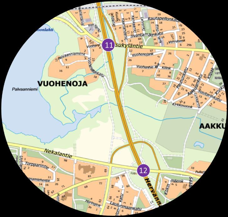 Yliopistonkatu 55 /Tampere talo 4. Hatanpään valtatie/koskipuisto (Pystybanderollit 10 paikkaa) 5.