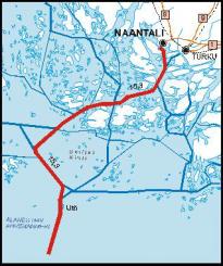 NAANTALIN VÄYLÄHANKE LIITE 3 * rakentamisaikataulu 2005-2006 * kustannukset 6,5 milj. 21.02.