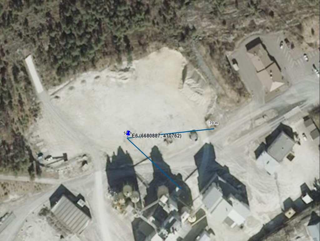EMISSIOMITTAUS Nordkalk Oyj, Sipoon Kalkkitehdas PAIKANNUS JA MITTAUSAJANKOHTA KOOSTE HAVAINNOISTA MITTAUSPAIKALLA Meluselvitys 107113me LIITE 1 - E6 Välpän J0 täyttö Lähin osoite (MML)