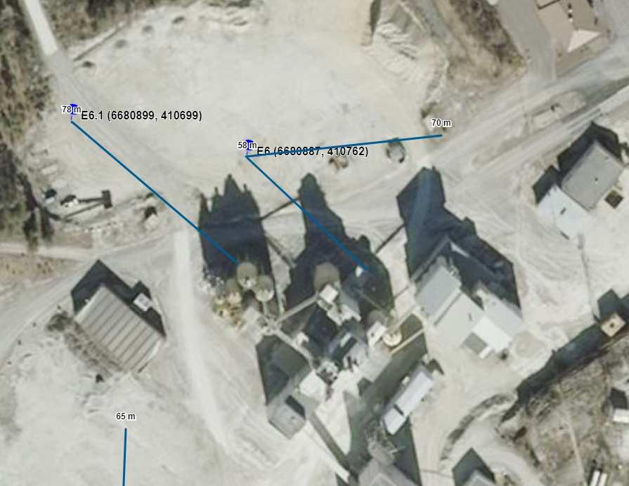 EMISSIOMITTAUS (Häiriintyvän kohteen suuntaan) Nordkalk Oyj, Sipoon Kalkkitehdas PAIKANNUS JA MITTAUSAJANKOHTA KOOSTE HAVAINNOISTA MITTAUSPAIKALLA Meluselvitys 107113me LIITE 1 - E6 Tehtaan perusmelu