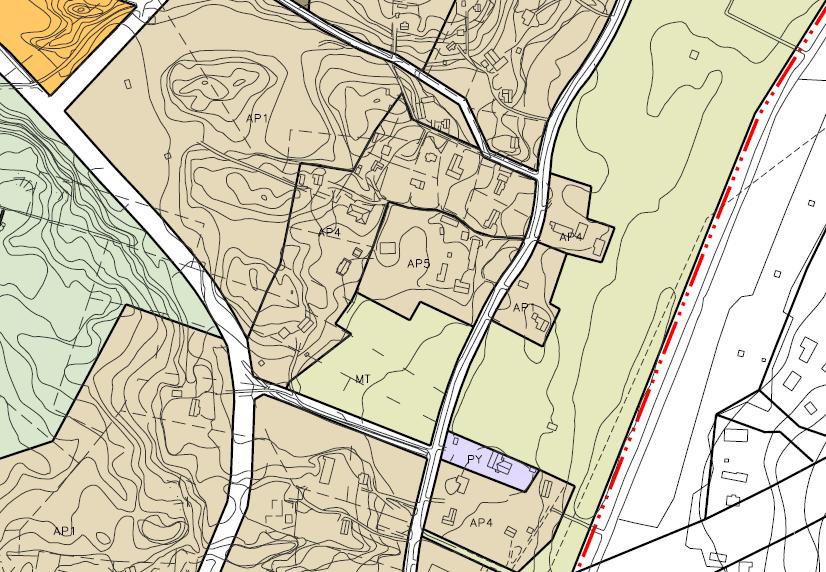 (AP5). Kuva 8. Ote Bölen osayleiskaavasta. Kortteli 42 sisältyy kunnanvaltuuston 27.1.