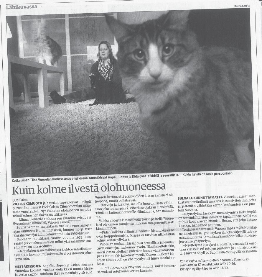 Lisäksi myyntiä tuli arpojen muodossa, rotupöydässä sekä kahvilassa. Talkoopo- rukka sai yhdessä aikaan iloisen ja onnistuneen tapahtuman.