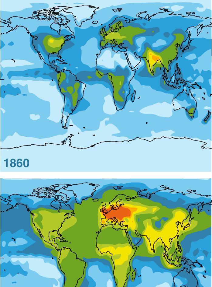 Figure 19: Projected change in nutrient loading of ecosystems to 20