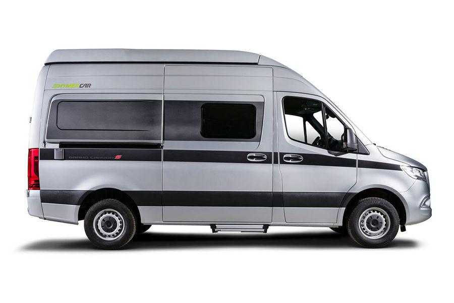 HYMERCAR Grand Canyon S, metalliulkovärinä Iridium-hopea, joka on