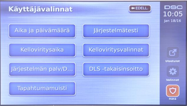 tarkista käyttölaitteen kytkentä jännitteettömänä. 2.