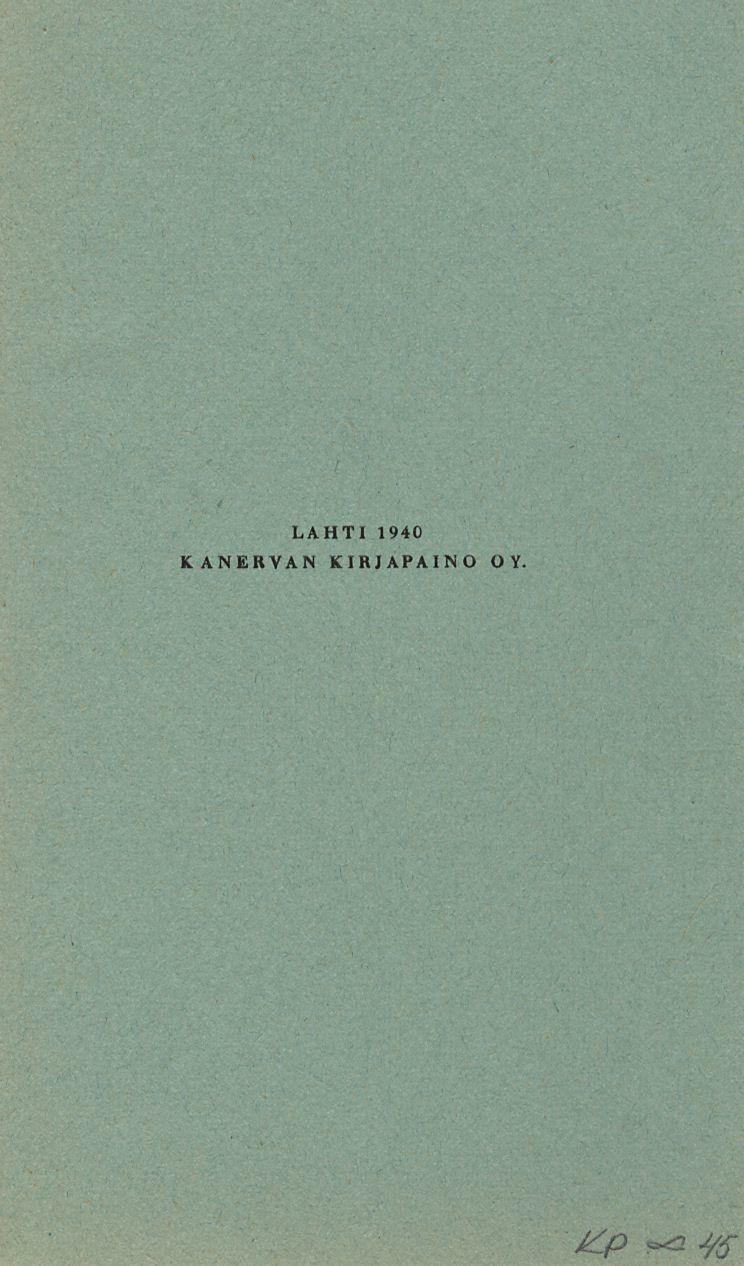LAHTI 1940
