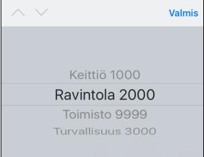 -palkista Osasto, jolle myynti