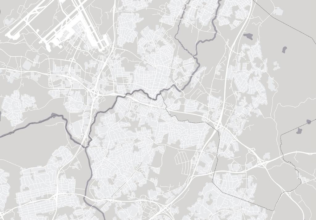 Lentoasema Lahdenväylä Aviapolis Osuustie Jumbo Tuusulanväylä Koivuhaka Viertola Tikkurila Kuusikko Lahdenväylä Kehä III Hakunila Vaarala Tuusulanväylä Malmi Fazerila Varikko Porvoonväylä Länsimäki